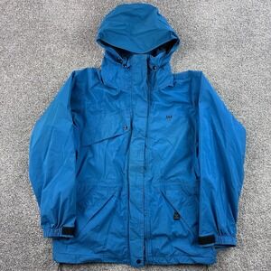 Vintage Moonstone Gore-Tex Jacket Mens Medium Blue Waterproof Hooded Shell